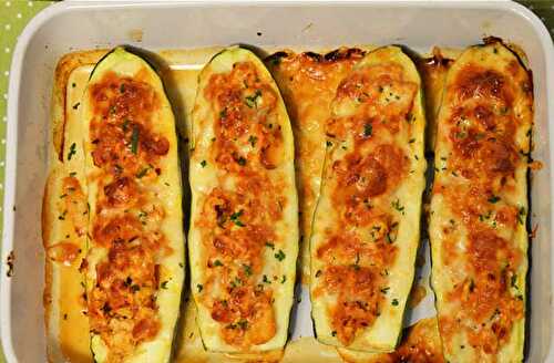 Courgettes Farcies au Chorizo