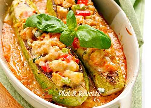 Courgettes Farcies au Poulet