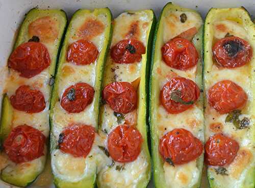 Courgettes Farcies aux Tomates Cerises