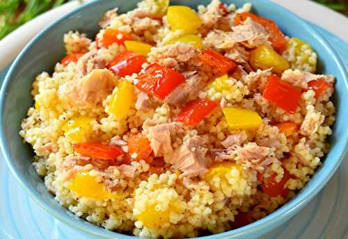 Couscous au Thon et aux Poivrons