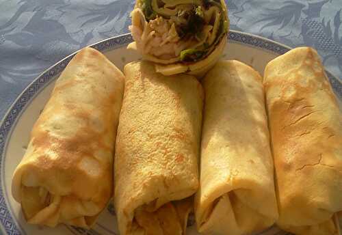 Crêpes en Rouleaux de Printemps