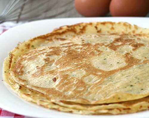 Crêpes Légères Salées