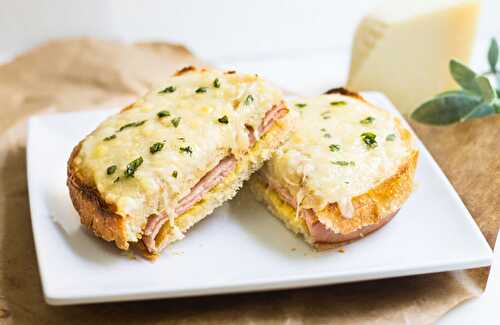 Croque-monsieur au jambon et boursin