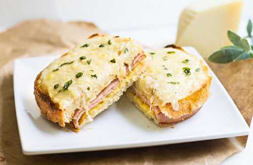 Croque-monsieur au jambon et boursin