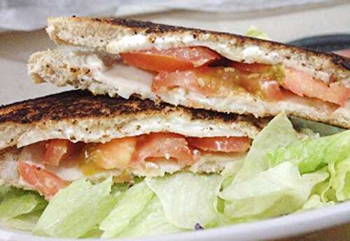 Croque Monsieur Tomates et Chèvre