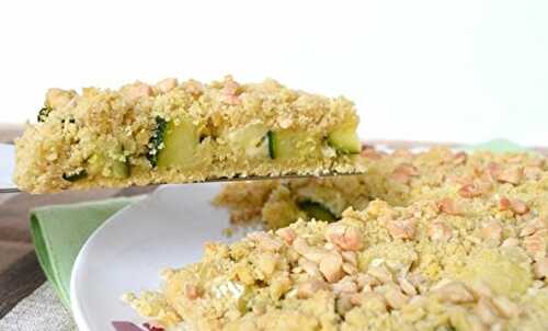 Crumble aux courgettes et chèvre frais au Thermomix