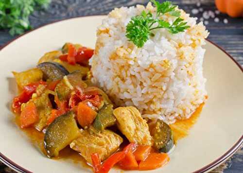 Curry de Poulet aux Légumes - Plat et Recette