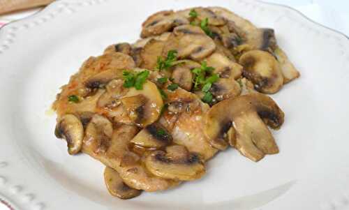 Escalopes de boeuf aux champignons