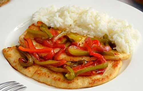 Escalopes de Poulet aux Poivrons