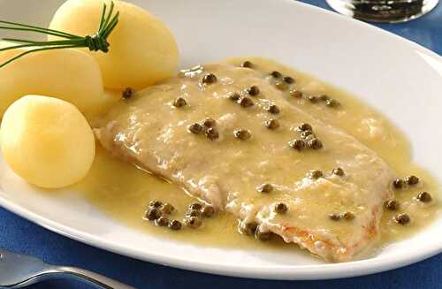 Escalopes de Veau Sauce à la Moutarde et Poivre