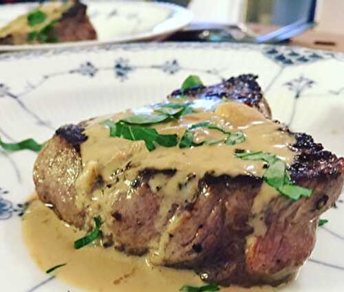 Filet mignon à la crème de moutarde avec Cookeo