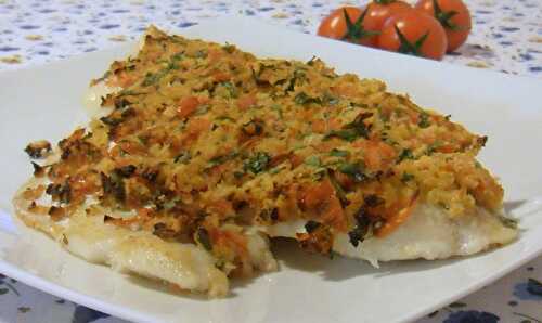 Filets de poisson gratinés