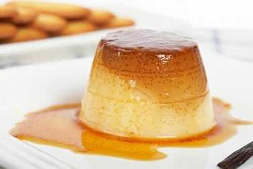 Flan au caramel léger