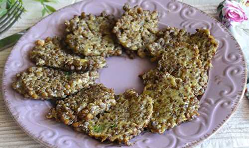 Galettes de lentilles allégées