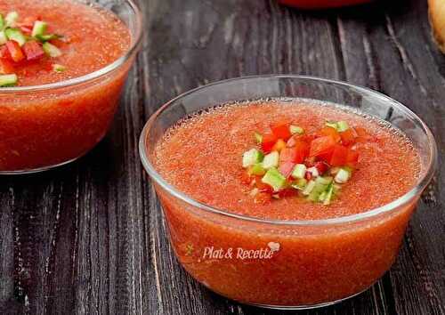 Gaspacho Léger de Tomates et Concombre