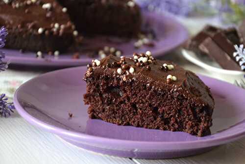 Gâteau au chocolat avec glaçage avec Thermomix