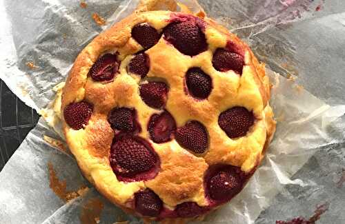 Gâteau aux Fraises et au Skyr