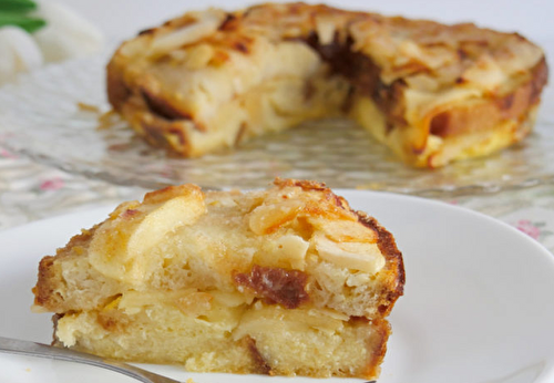 Gâteau de Pain Perdu aux Pommes - Plat et Recette