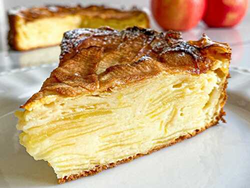 Gâteau Invisible Léger aux Pommes Fondantes