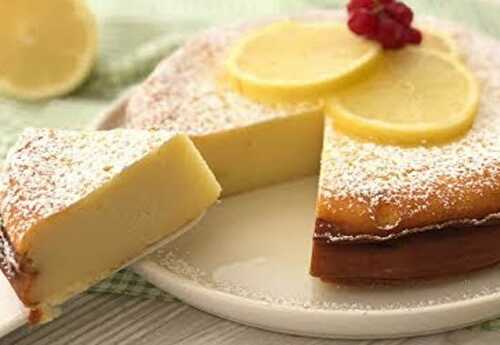 Gâteau Léger au Citron et au Fromage Blanc - Plat et Recette