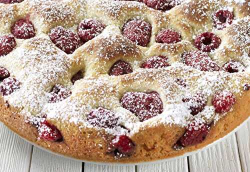 Gâteau Léger aux Framboises et Ricotta