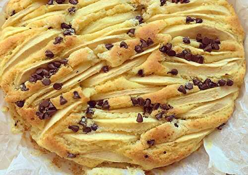 Gâteau Léger aux Pommes et Pépites de Chocolat