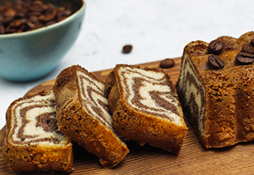 Gâteau Marbré Chocolat Vanille Léger