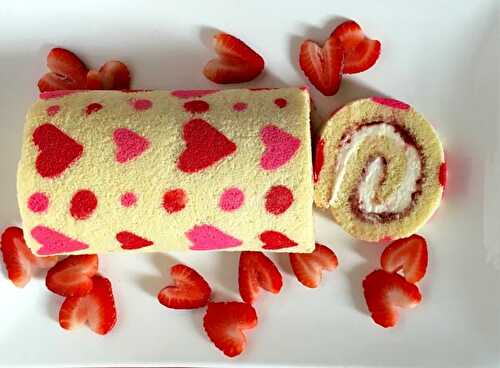 Gâteau roulé de la saint valentin avec Thermomix