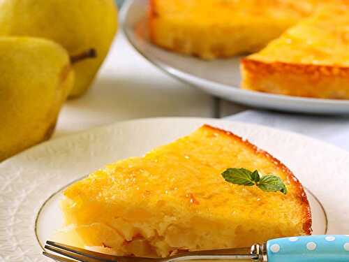 Gâteau Semoule aux Poires Léger