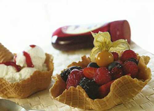 Gaufre pour glace avec ou sans Gaufrier