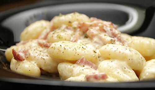 Gnocchis à la carbonara