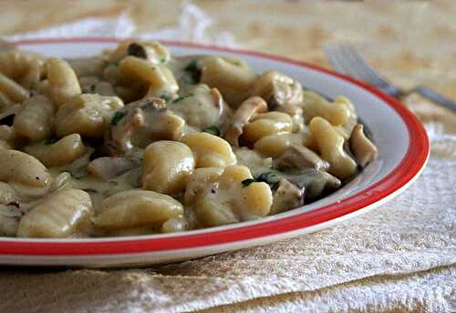 Gnocchis à la sauce aux champignons