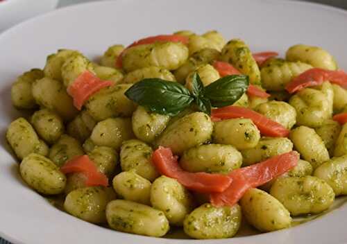 Gnocchis au Pesto et Saumon