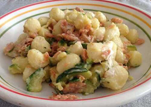 Gnocchis aux Courgettes Saumon et Skyr