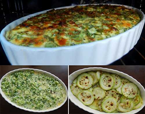 Gratin aux Courgettes et Poireau