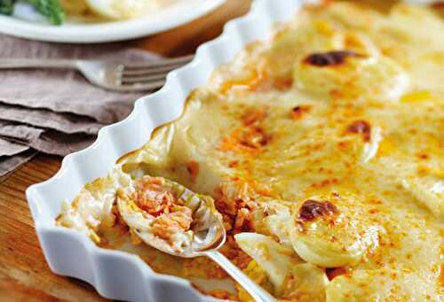 Gratin dauphinois au saumon