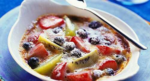 Gratin de fruits de saison léger