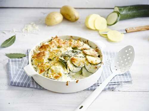 Gratin de pommes de terre et courgettes