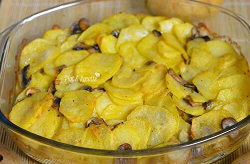 Gratin de Pommes Terre aux Champignons