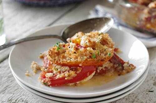 Gratin de tomates au chèvre