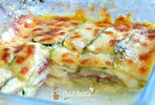 Gratin Léger aux Courgettes Jambon et Mozzarella