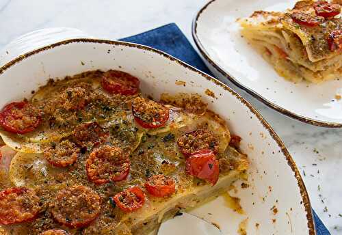 Gratin Léger de Pommes de Terre et de Tomates Cerises