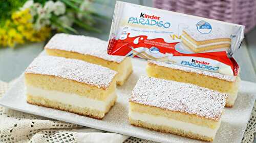 Kinder Paradiso fait maison avec Thermomix