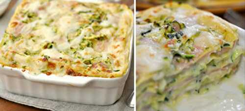 Lasagnes aux courgettes et au jambon avec Thermomix