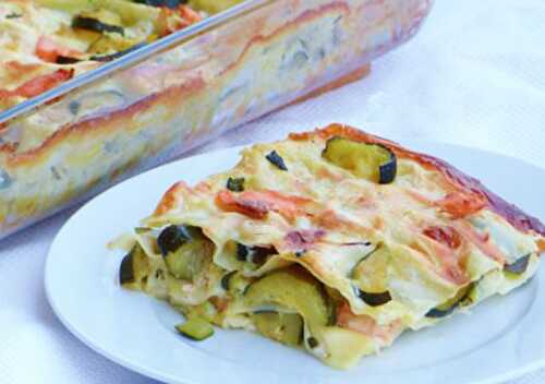 Lasagnes aux Courgettes et Saumon Fumé