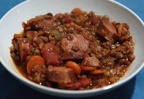 Lentilles au Chorizo et Légumes