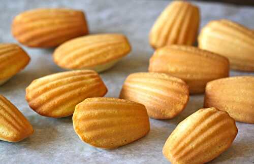 Madeleines au citron et vanille