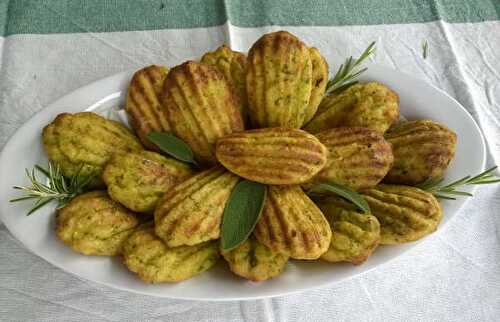 Madeleines salées aux courgettes avec Thermomix