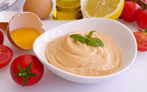 Mayonnaise aux Tomates Cerises au Thermomix