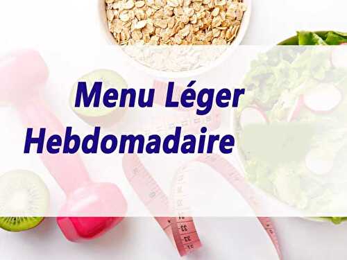 Menu Léger Hebdomadaire